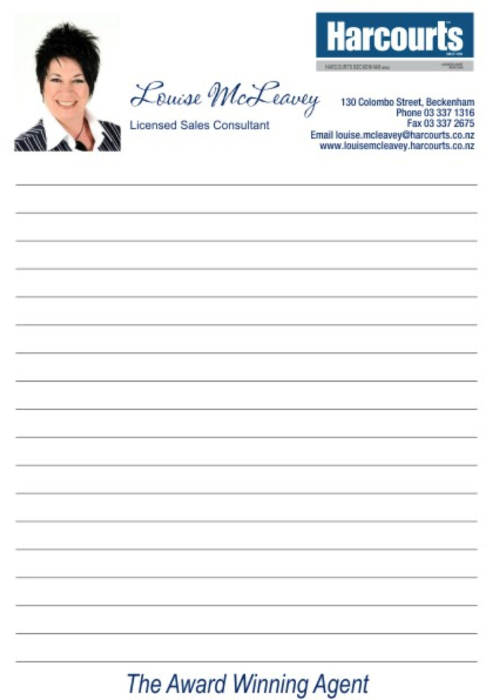 Personalised Note Pads Kapiti Business Notepads Paraparaumu NZ